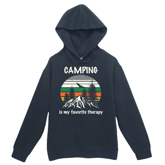 Camping Is My Therapy Urban Pullover Hoodie