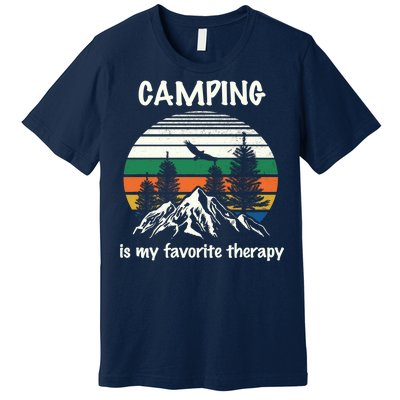 Camping Is My Therapy Premium T-Shirt