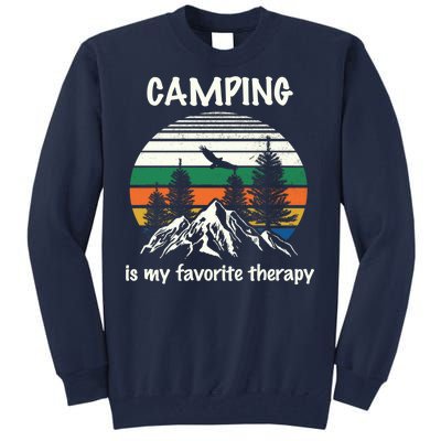 Camping Is My Therapy Tall Sweatshirt