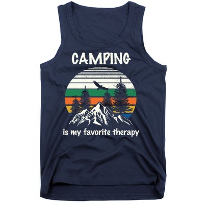 Camping Is My Therapy Tank Top