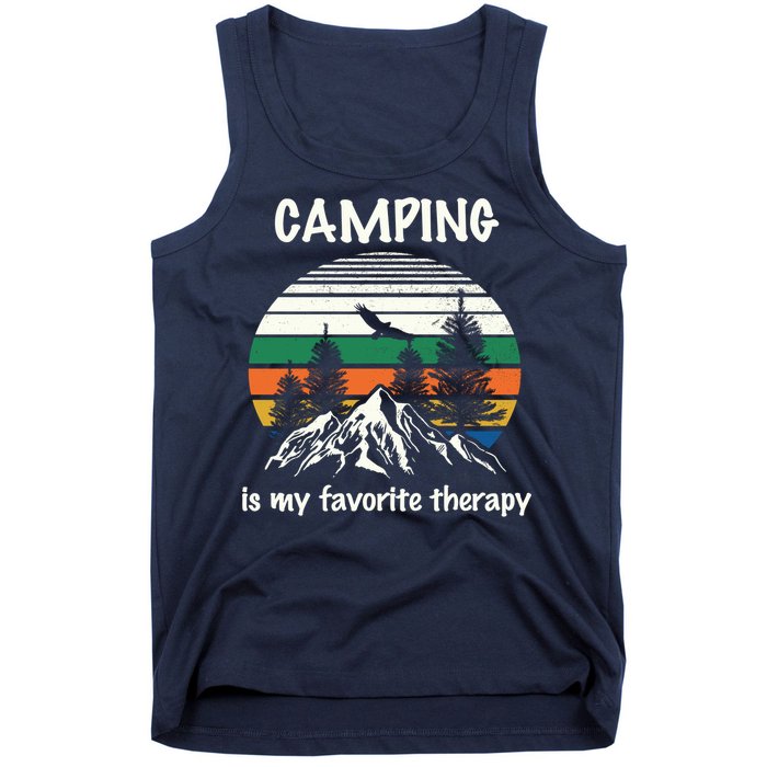 Camping Is My Therapy Tank Top