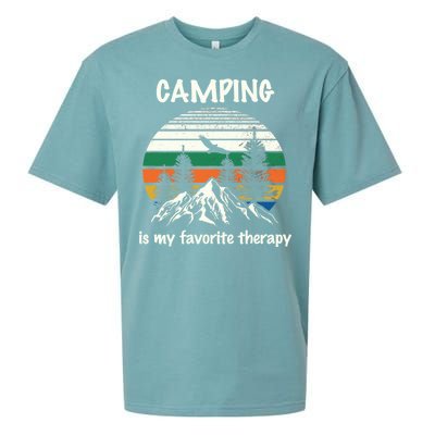 Camping Is My Therapy Sueded Cloud Jersey T-Shirt