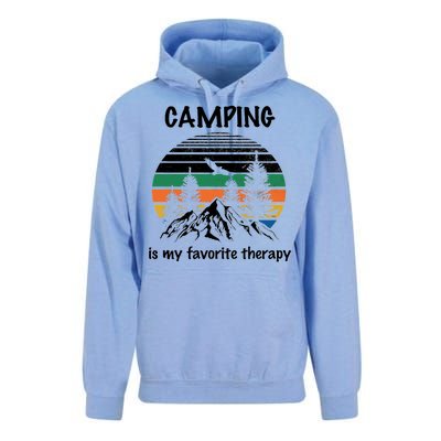 Camping Is My Therapy Unisex Surf Hoodie