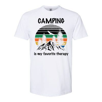 Camping Is My Therapy Softstyle CVC T-Shirt