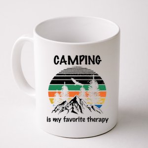 Camping Is My Therapy Coffee Mug