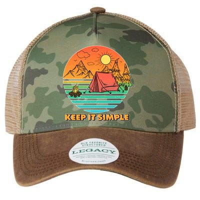 Camping Keep It Simple Legacy Tie Dye Trucker Hat