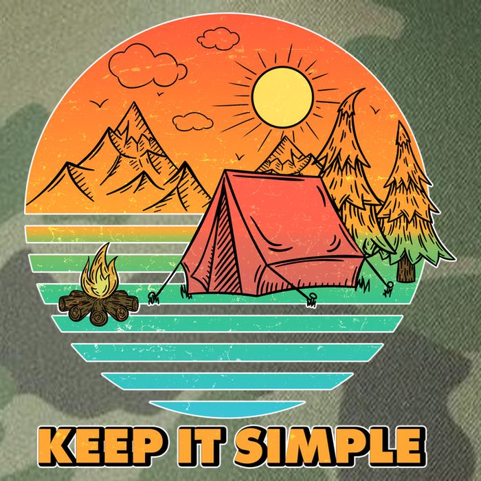 Camping Keep It Simple Legacy Tie Dye Trucker Hat