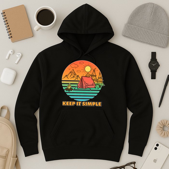 Camping Keep It Simple Hoodie