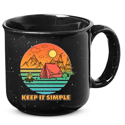 Camping Keep It Simple 15oz Campfire Ceramic Mug