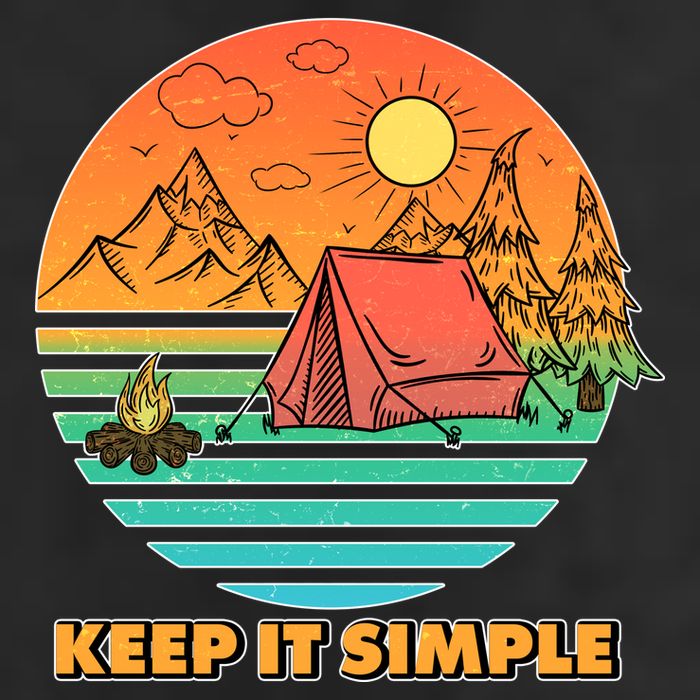 Camping Keep It Simple 15oz Campfire Ceramic Mug