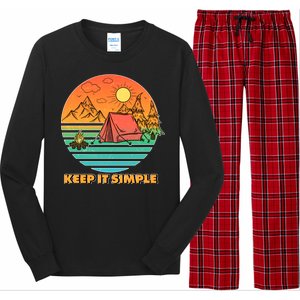 Camping Keep It Simple Long Sleeve Pajama Set