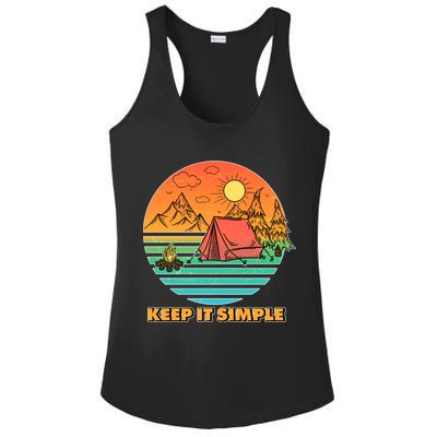 Camping Keep It Simple Ladies PosiCharge Competitor Racerback Tank