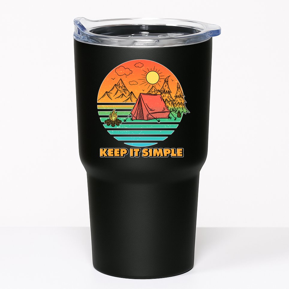Camping Keep It Simple Tumbler