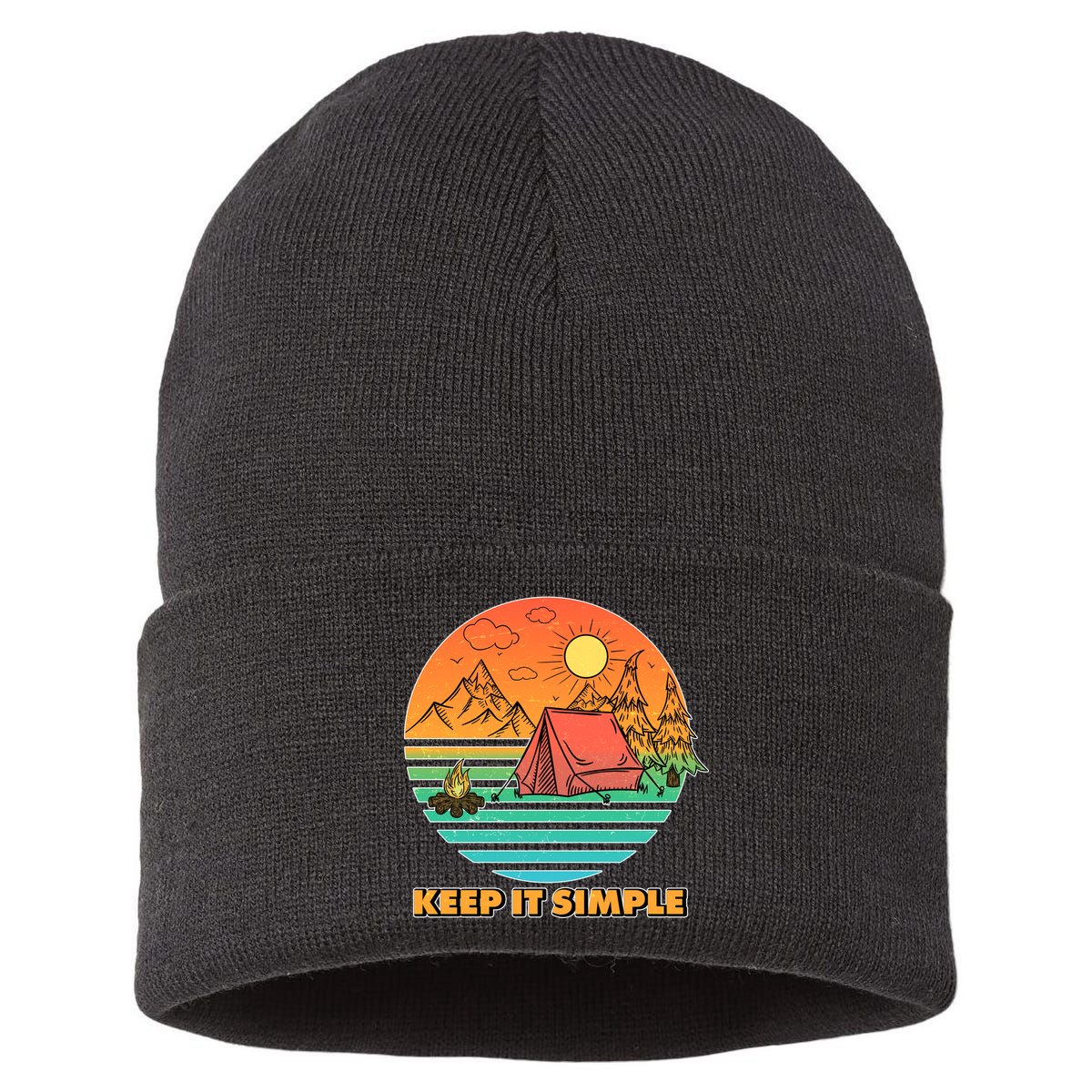 Camping Keep It Simple Sustainable Knit Beanie