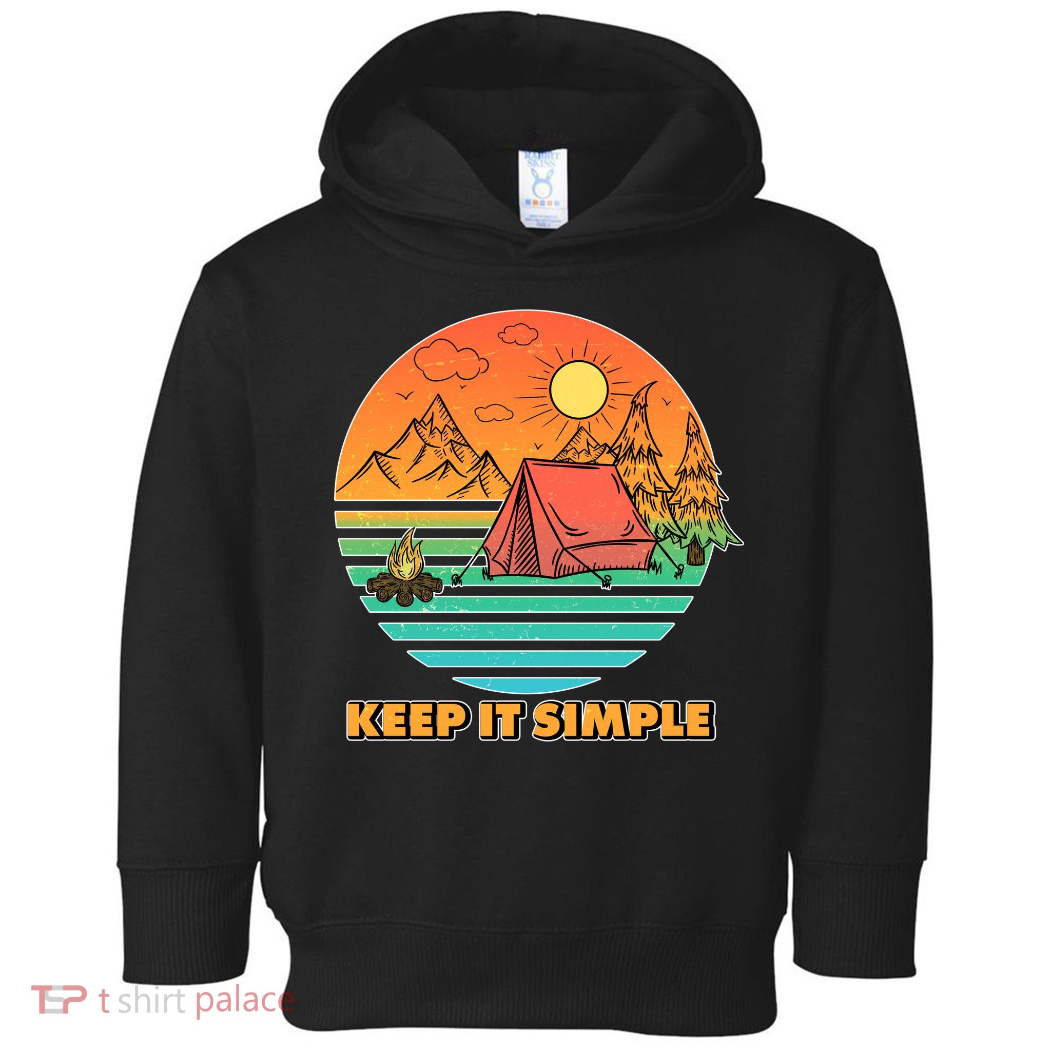 Camping Keep It Simple Toddler Hoodie