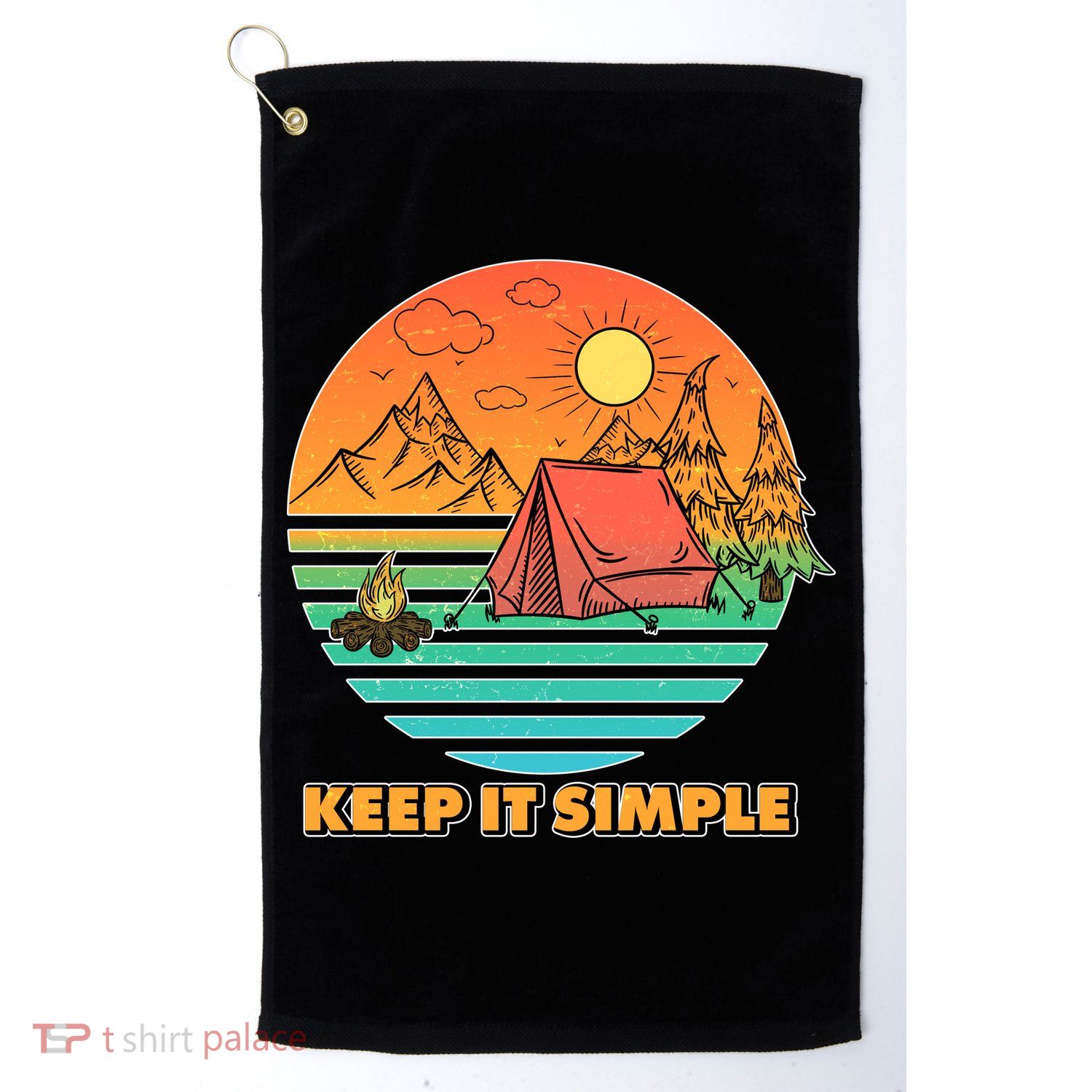 Camping Keep It Simple Golf Towel