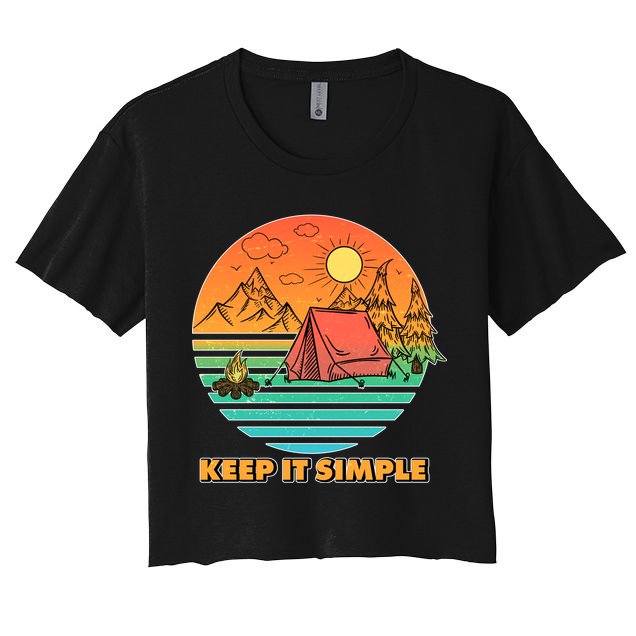 Camping Keep It Simple Crop Top