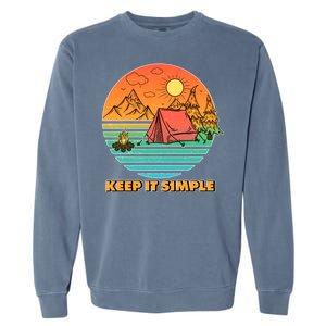 Camping Keep It Simple Garment-Dyed Sweatshirt