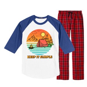 Camping Keep It Simple Raglan Sleeve Pajama Set