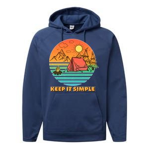 Camping Keep It Simple Performance Fleece Hoodie