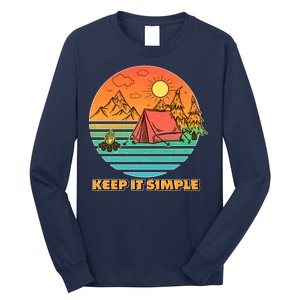 Camping Keep It Simple Long Sleeve Shirt