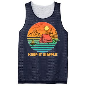 Camping Keep It Simple Mesh Reversible Basketball Jersey Tank