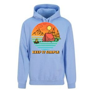 Camping Keep It Simple Unisex Surf Hoodie