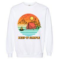 Camping Keep It Simple Garment-Dyed Sweatshirt