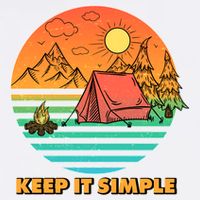 Camping Keep It Simple Garment-Dyed Sweatshirt
