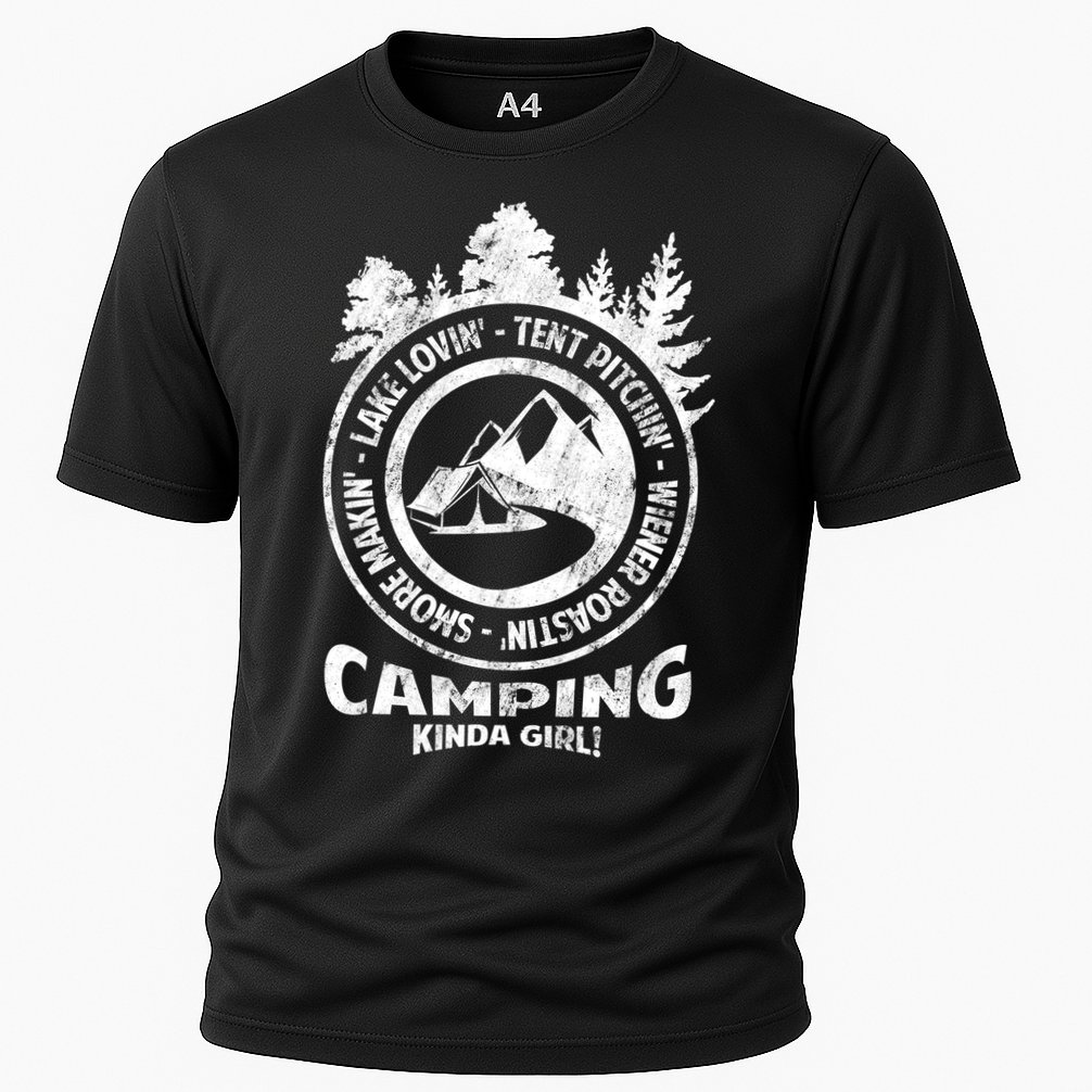 Camping Kinda Girl Cooling Performance Crew T-Shirt