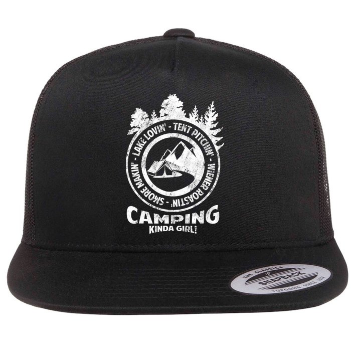 Camping Kinda Girl Flatbill Hat