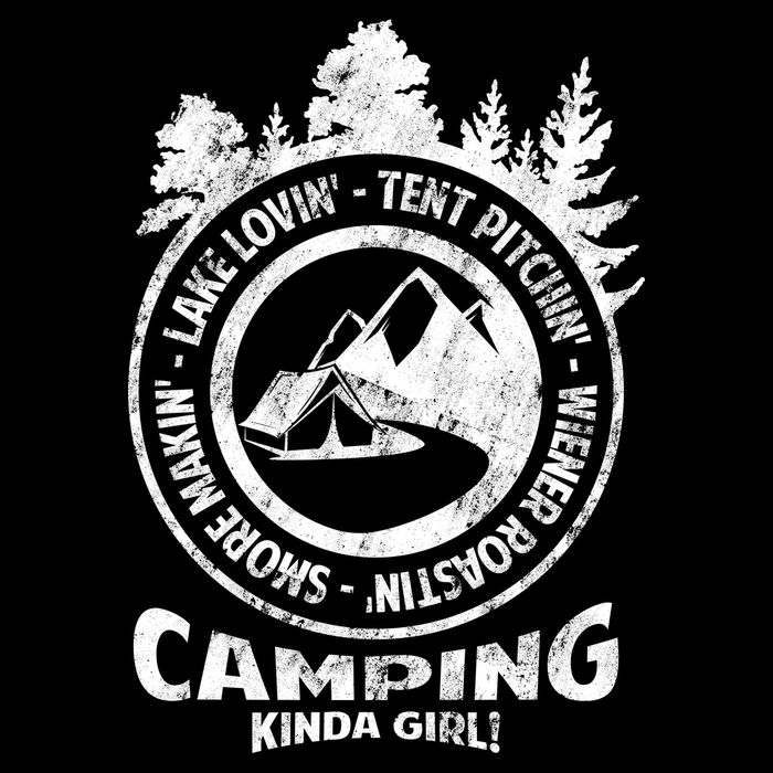 Camping Kinda Girl Flatbill Hat