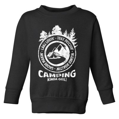 Camping Kinda Girl Toddler Sweatshirt