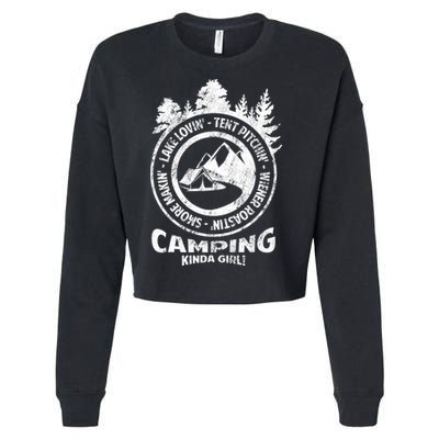 Camping Kinda Girl Cropped Pullover Crew