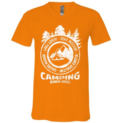 Camping Kinda Girl V-Neck T-Shirt