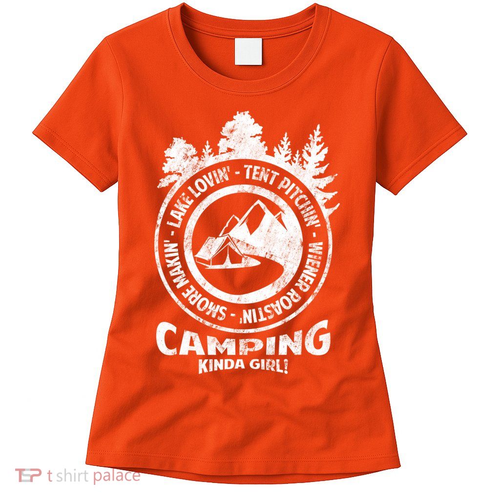 Camping Kinda Girl Womens T-Shirt