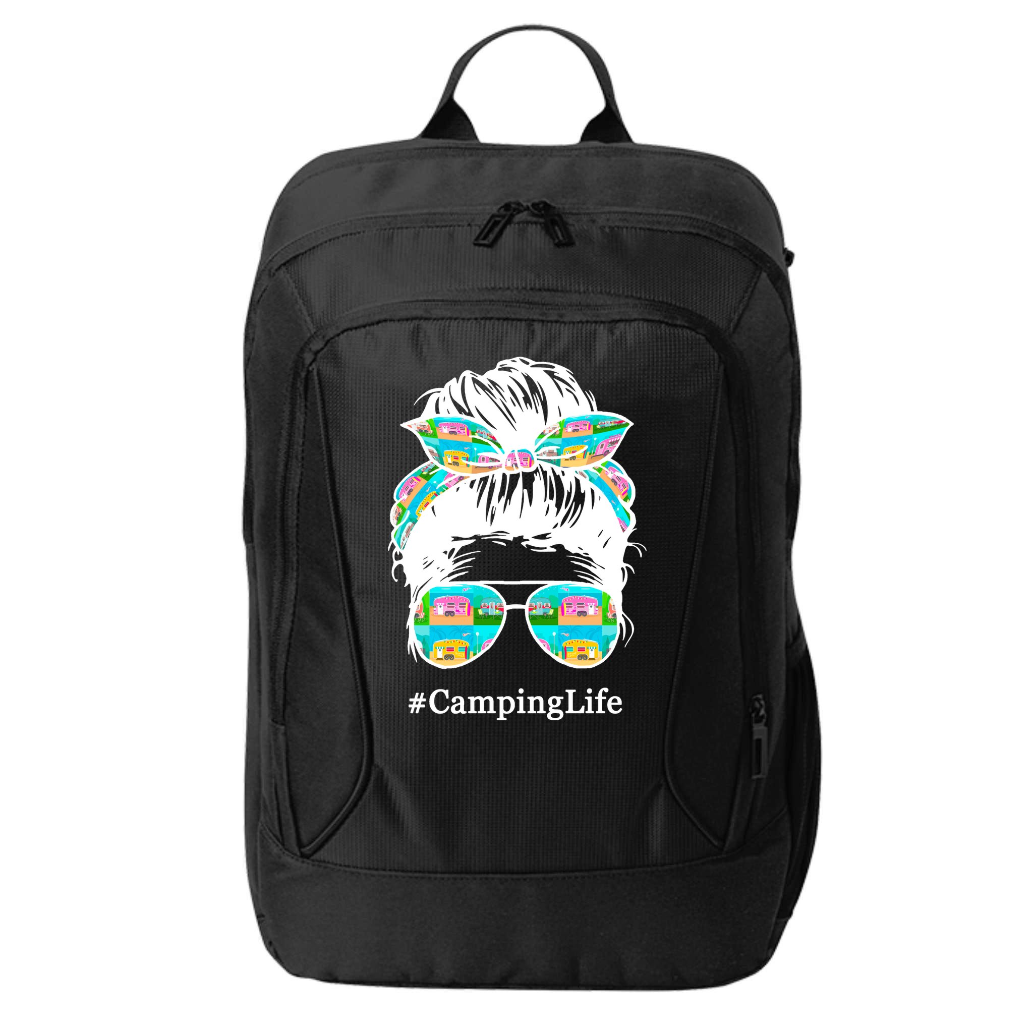 Camping Life Messy Hair City Backpack