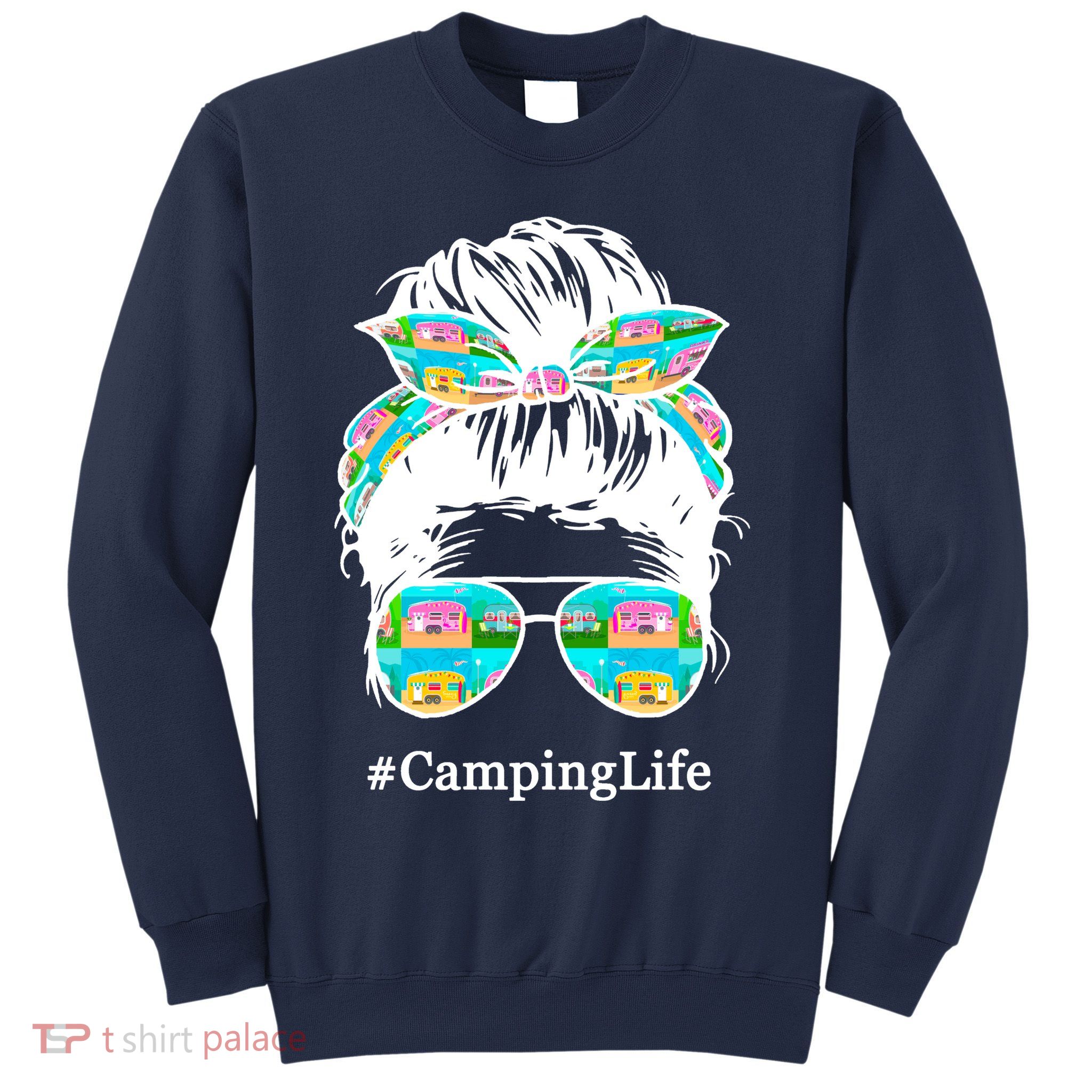 Camping Life Messy Hair Sweatshirt