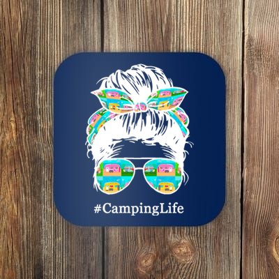 Camping Life Messy Hair Coaster