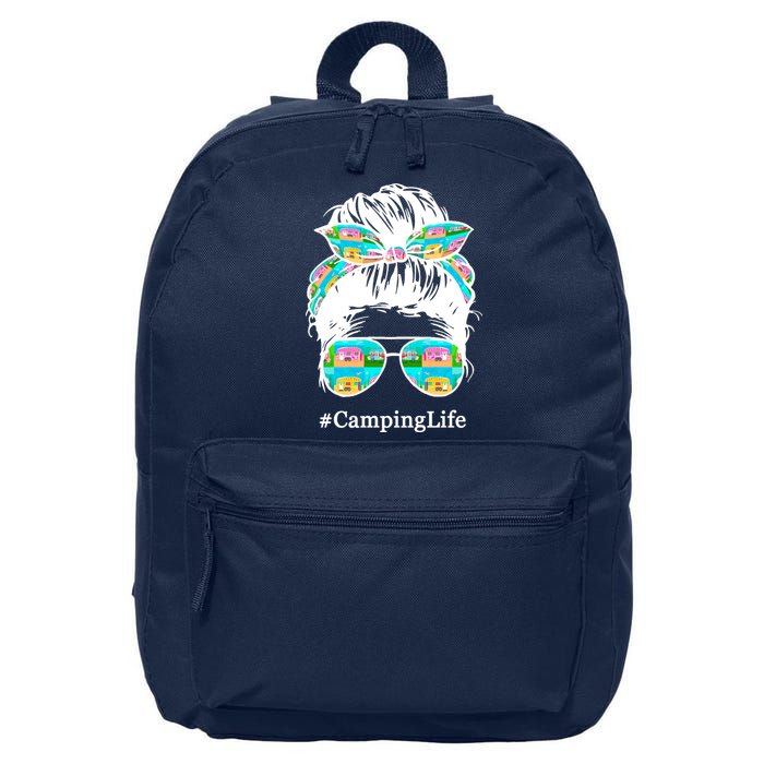 Camping Life Messy Hair 16 in Basic Backpack