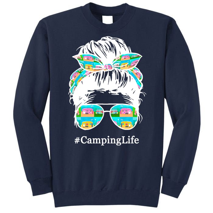 Camping Life Messy Hair Tall Sweatshirt