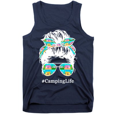 Camping Life Messy Hair Tank Top