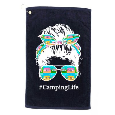 Camping Life Messy Hair Golf Towel