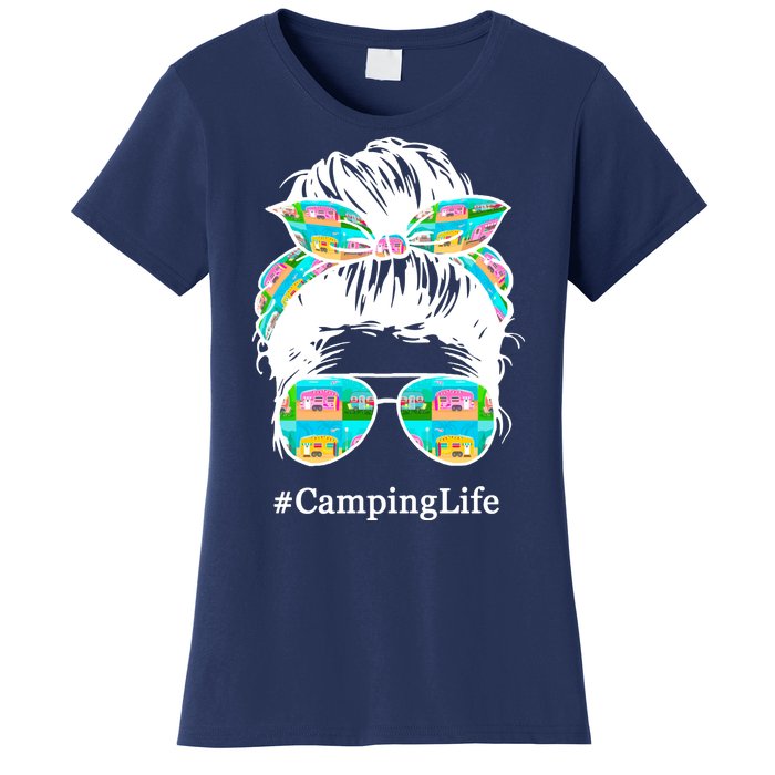 Camping Life Messy Hair Women's T-Shirt