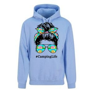 Camping Life Messy Hair Unisex Surf Hoodie