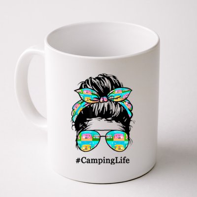 Camping Life Messy Hair Coffee Mug