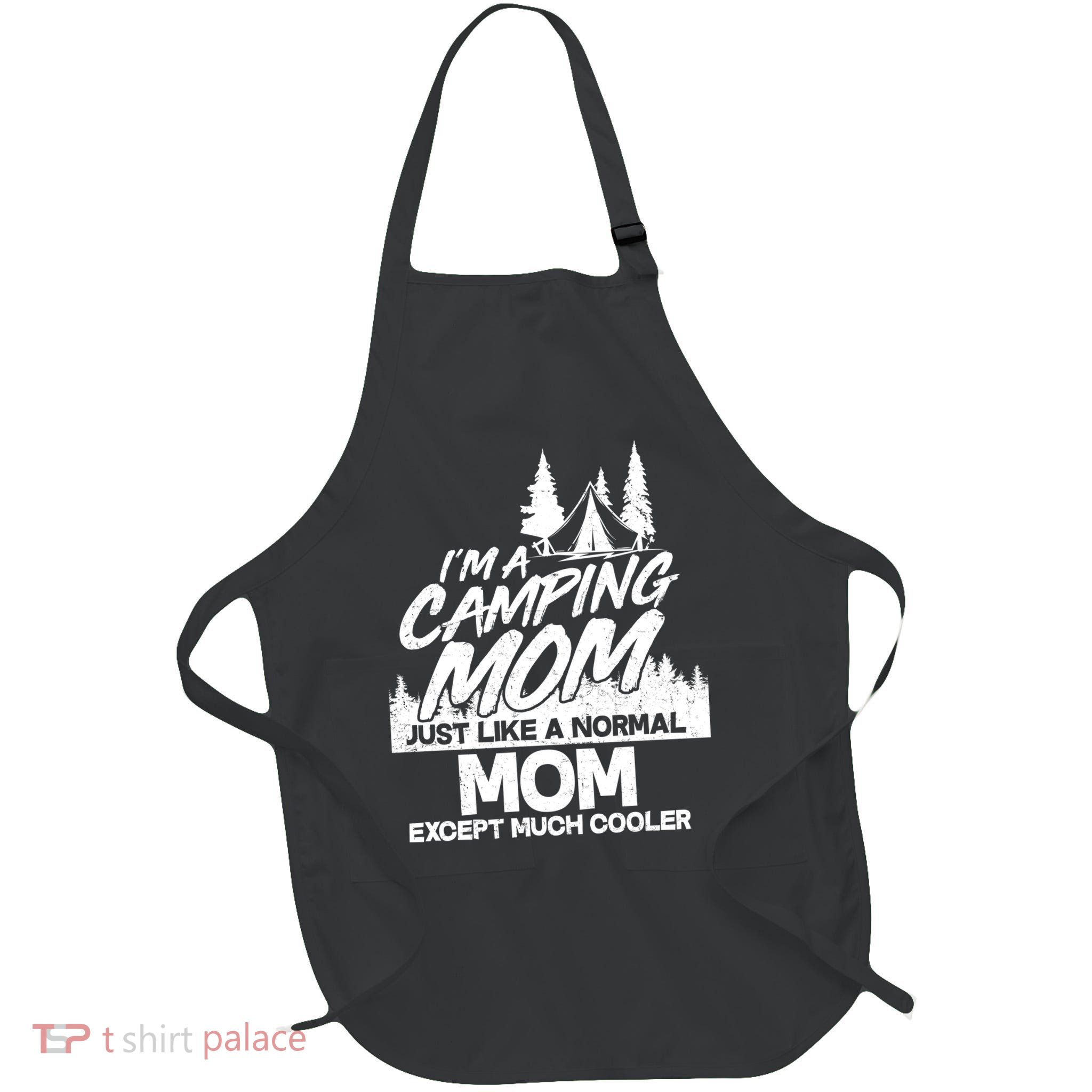 Camping Mom Full-Length Apron With Pockets