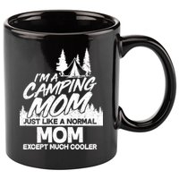 Camping Mom 11oz C Handle Ceramic Mug