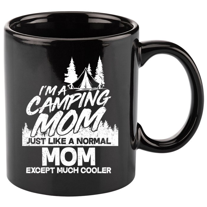 Camping Mom 11oz C Handle Ceramic Mug