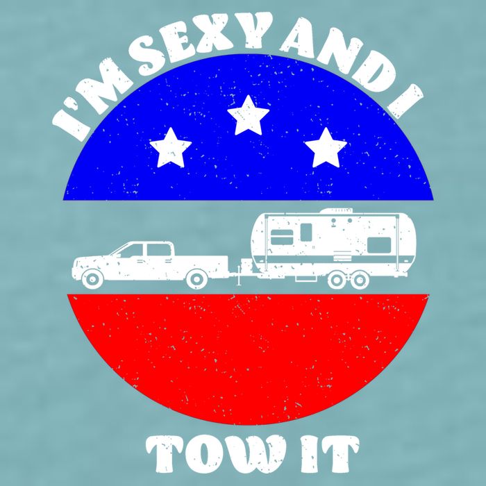 Camping RV I'm Sexy And I Tow It Sueded Cloud Jersey T-Shirt